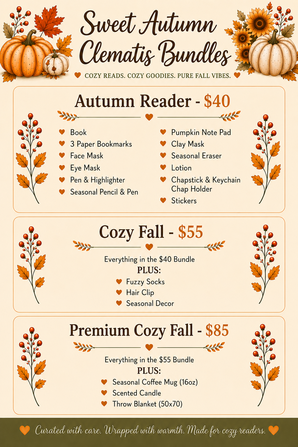 🍂 Sweet Autumn Clematis Bundles